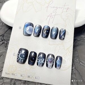 Galaxy Press On Nail Art Set NIP